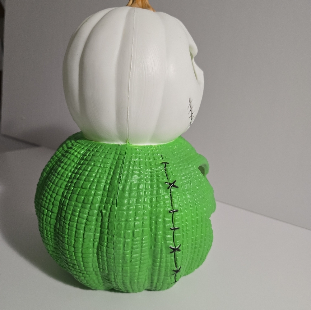 Disney NBC Jack Skellington Oogie Boogie Light Up Pumpkin Decor NWT - Picture 6 of 8